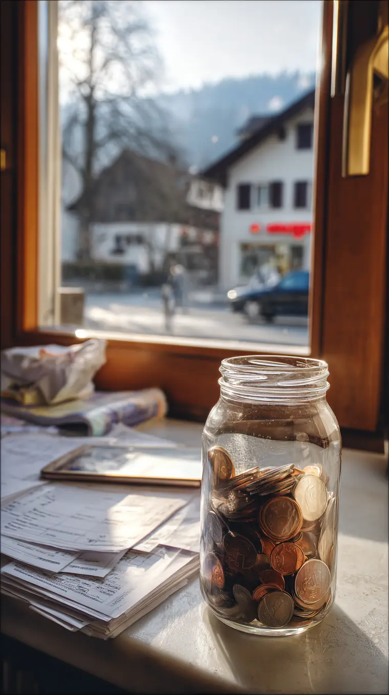 Sparglas mit Schweizer Franken: das Budget für das Au-pair