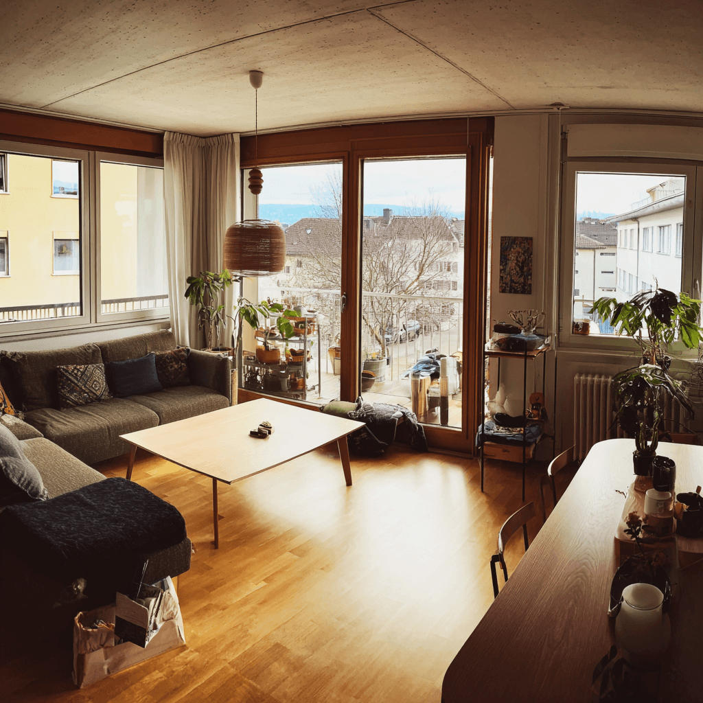 Rocking chairs on a Swiss porch - retirement provision for household help