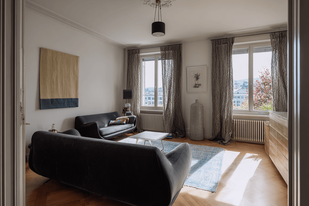 Zurich apartment living room